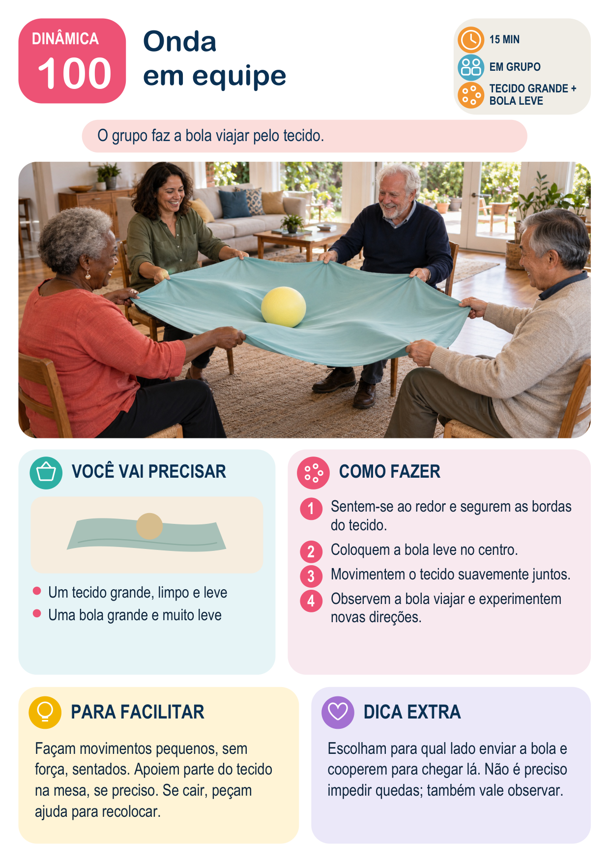 Dinâmica 100 – Onda em equipe
