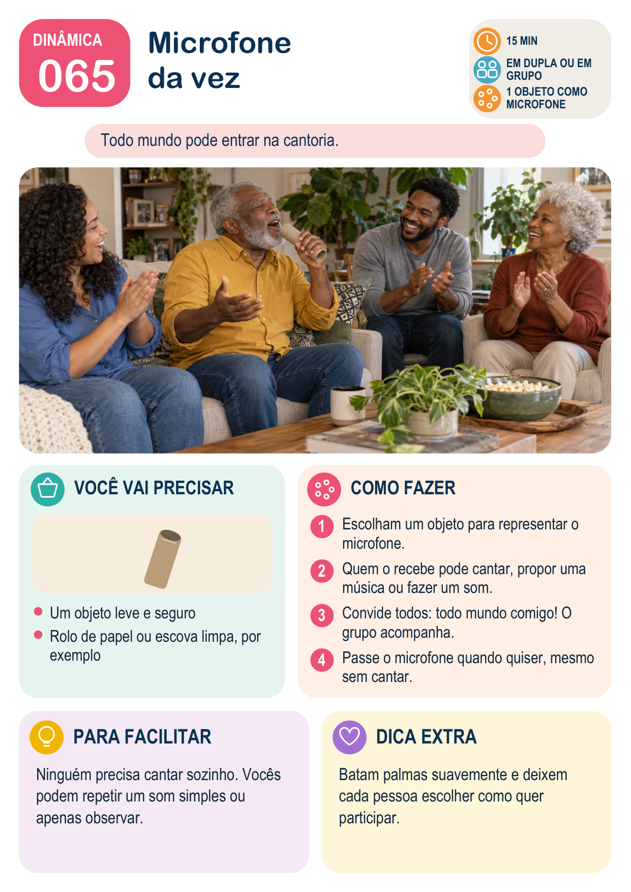 Dinâmica 065 – Microfone da vez